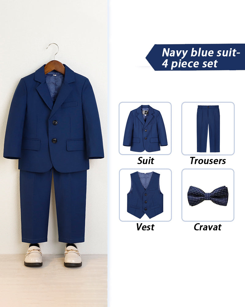 Tiny Trends-4-Piece boy suit