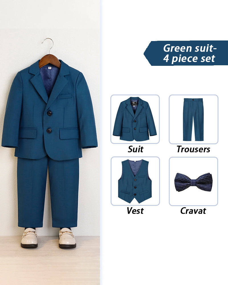 Tiny Trends-4-Piece boy suit
