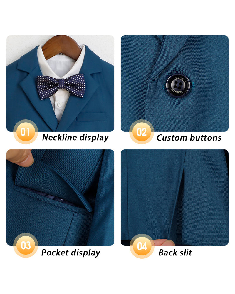 Tiny Trends-4-Piece boy suit
