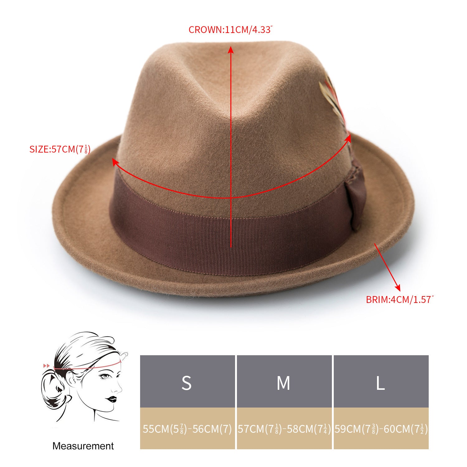 Stacy Adams Dublin Sewn Braid Fedora Hat