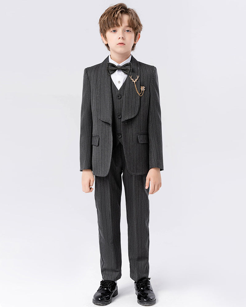 Mini Stripe boy suit