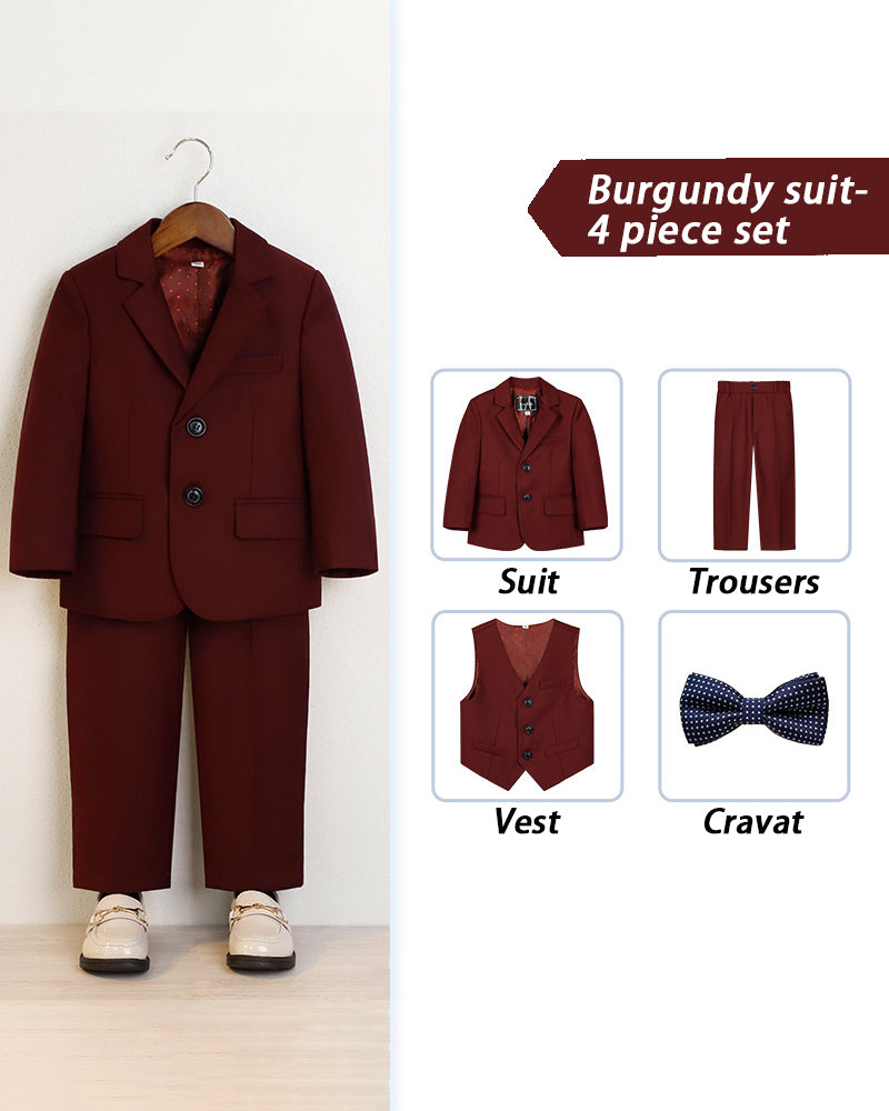 Tiny Trends-4-Piece boy suit