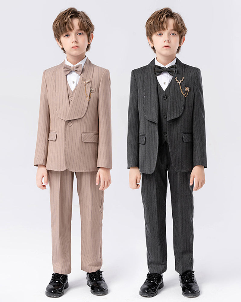 Mini Stripe boy suit